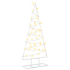 Metallinen joulukuusi LED-valoilla KUOPIO 90 cm