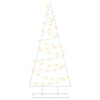 Metallinen joulukuusi LED-valoilla KUOPIO 125 cm