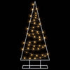 Metallinen joulukuusi LED-valoilla KUOPIO 125 cm