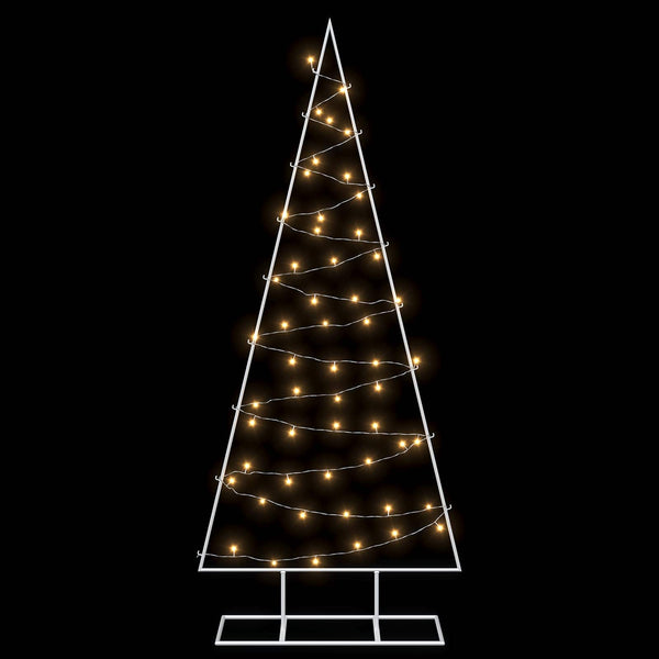 Metallinen joulukuusi LED-valoilla KUOPIO 150 cm