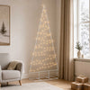 Metallinen joulukuusi LED-valoilla KUOPIO 210 cm