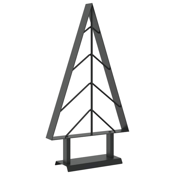 Metallinen joulukuusi jalalla KUOPIO 60 cm Teräs Musta