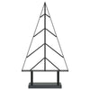 Metallinen joulukuusi jalalla KUOPIO 60 cm Teräs Musta