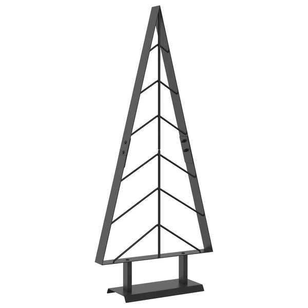 Metallinen joulukuusi jalalla KUOPIO 90 cm Teräs Musta