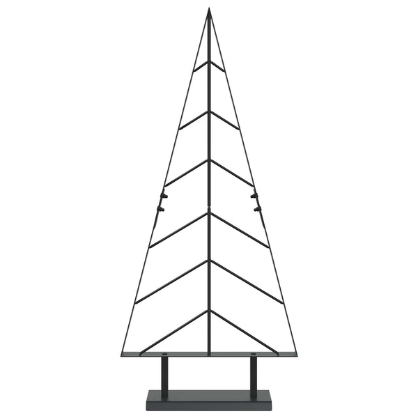 Metallinen joulukuusi jalalla KUOPIO 90 cm Teräs Musta