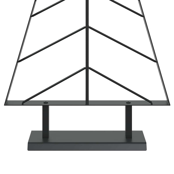 Metallinen joulukuusi jalalla KUOPIO 125 cm Teräs Musta