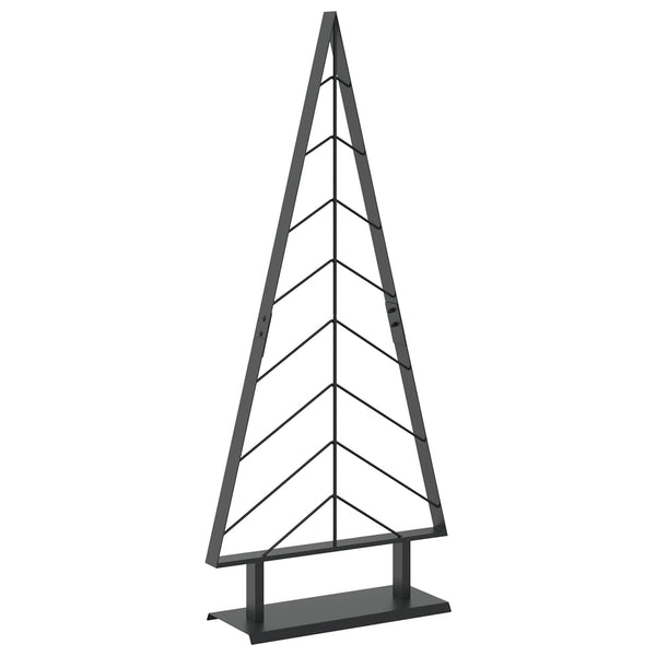 Metallinen joulukuusi jalalla KUOPIO 125 cm Teräs Musta