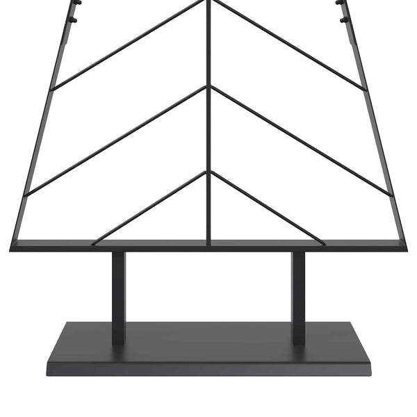 Metallinen joulukuusi jalalla KUOPIO 210 cm Teräs Musta