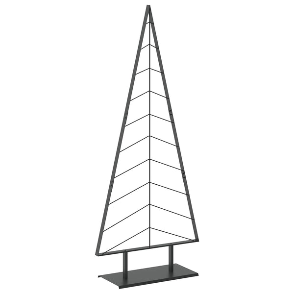 Metallinen joulukuusi jalalla KUOPIO 210 cm Teräs Musta