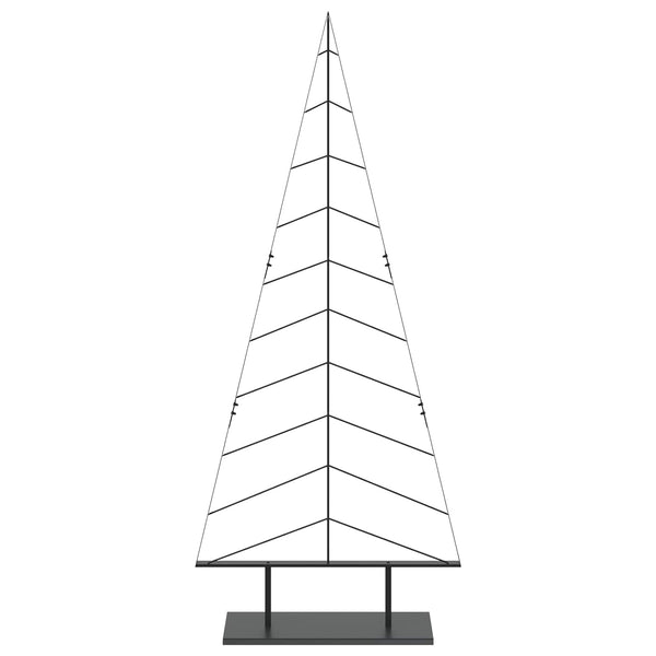 Metallinen joulukuusi jalalla KUOPIO 210 cm Teräs Musta