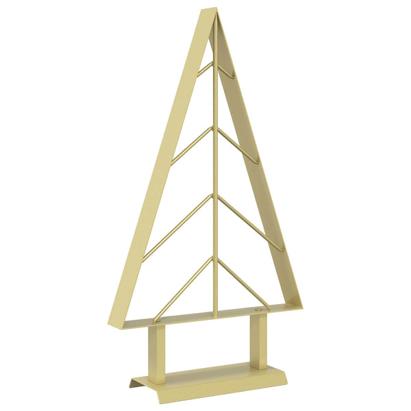 Metallinen joulukuusi jalalla KUOPIO 60 cm Teräs Kulta