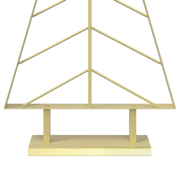 Metallinen joulukuusi jalalla KUOPIO 90 cm Teräs Kulta