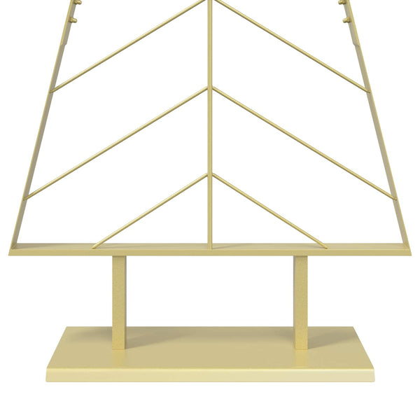 Metallinen joulukuusi jalalla KUOPIO 150 cm Teräs Kulta