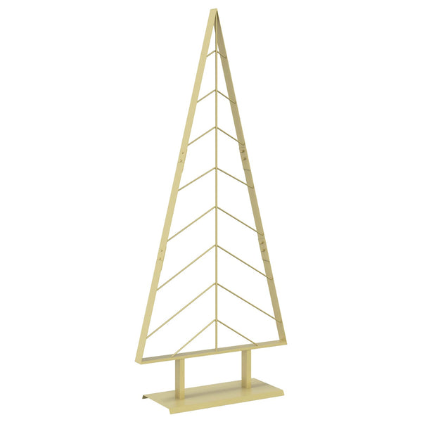 Metallinen joulukuusi jalalla KUOPIO 150 cm Teräs Kulta