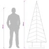 Metallinen joulukuusi jalalla KUOPIO 210 cm Teräs Kulta