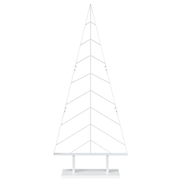 Metallinen joulukuusi jalalla KUOPIO 150 cm Teräs valkoinen