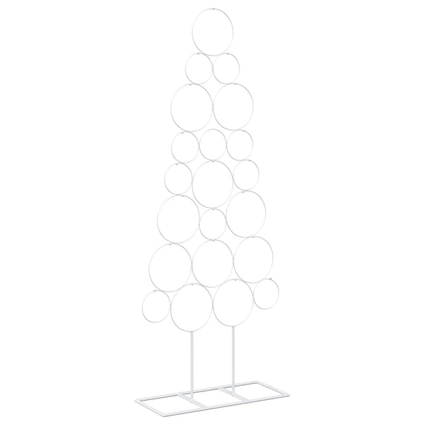 Metallinen joulukuusi jalalla KUOPIO 125 cm Teräs valkoinen