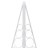 Metallinen joulukuusi KUOPIO 210 cm Teräs valkoinen