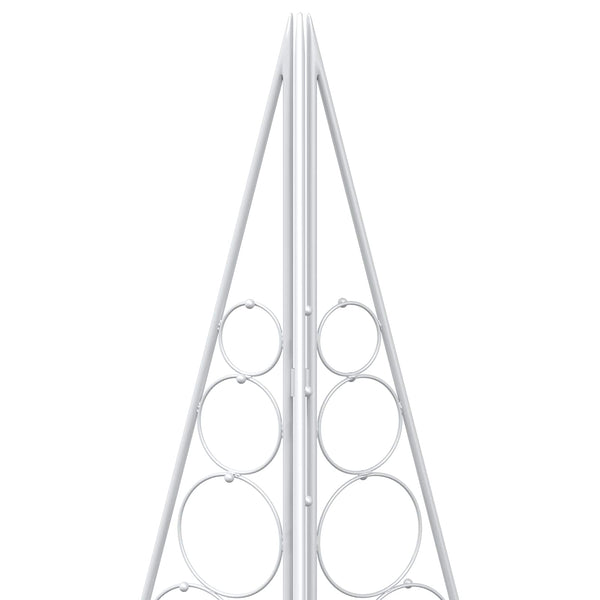 Metallinen joulukuusi KUOPIO 210 cm Teräs valkoinen
