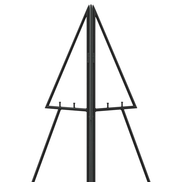 Metallinen joulukuusi KUOPIO 140 cm Teräs Musta