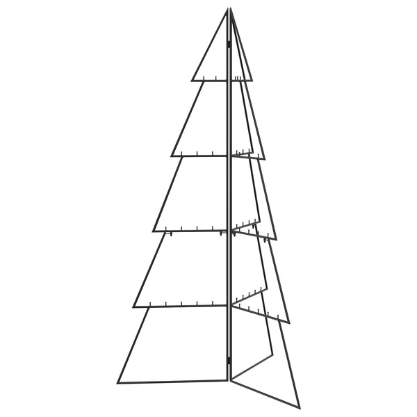 Metallinen joulukuusi KUOPIO 140 cm Teräs Musta