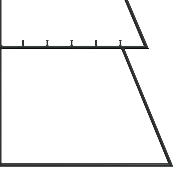 Metallinen joulukuusi KUOPIO 180 cm Teräs Musta