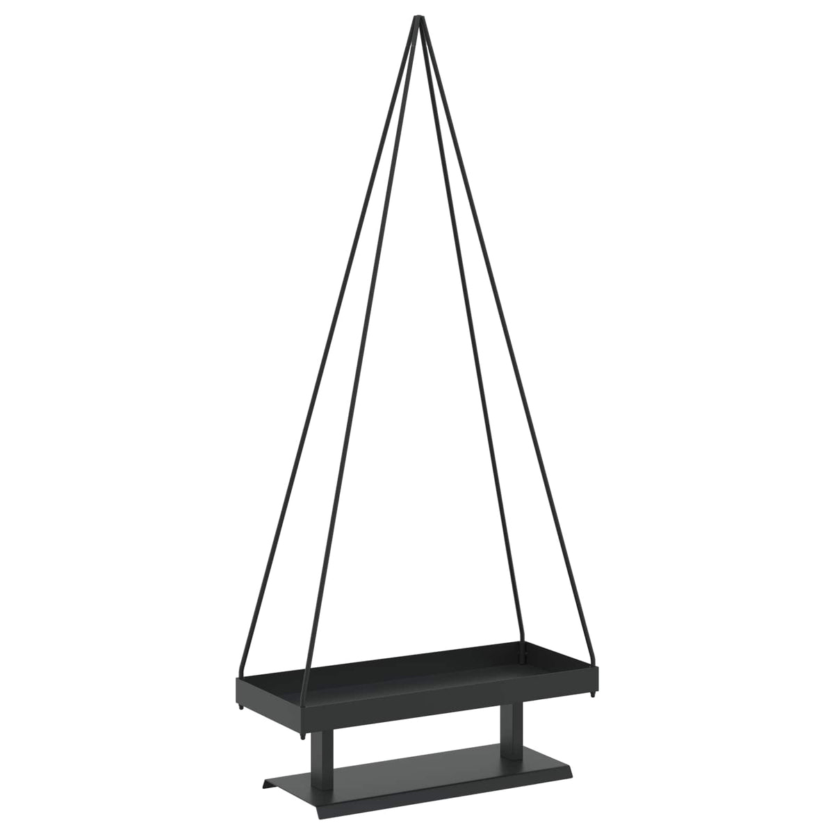 Metallinen joulukuusi KUOPIO 125 cm Teräs Musta
