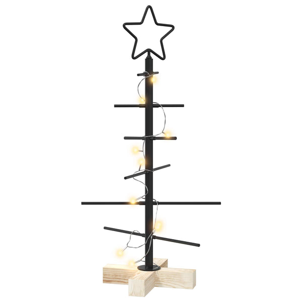 Metallinen joulukuusi jalalla KUOPIO 60 cm Lämpimän Valkoinen
