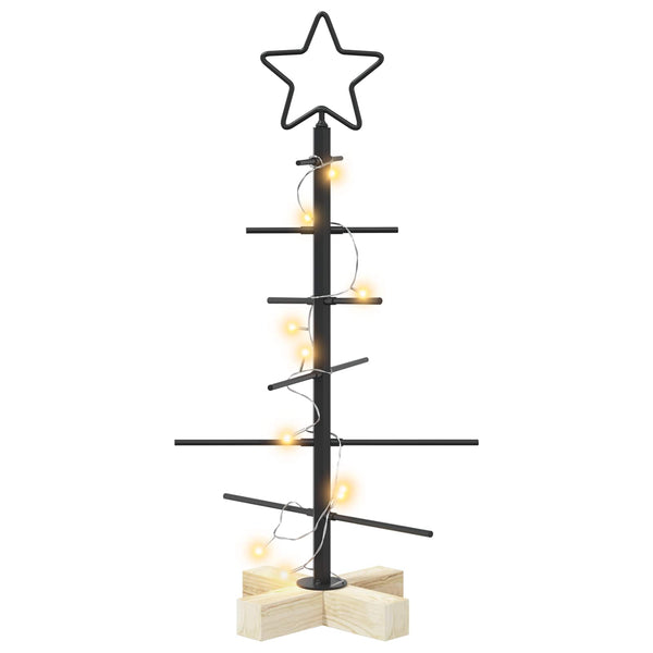 Metallinen joulukuusi jalalla KUOPIO 60 cm Lämpimän Valkoinen