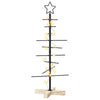 Metallinen joulukuusi jalalla KUOPIO 90 cm Lämpimän Valkoinen