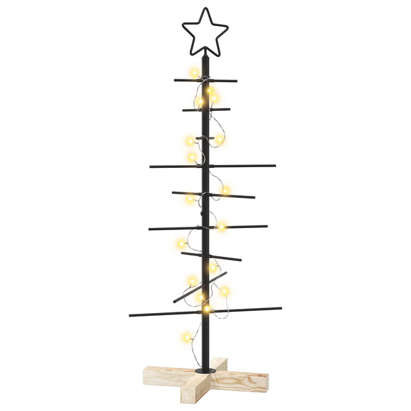 Metallinen joulukuusi jalalla KUOPIO 90 cm Lämpimän Valkoinen