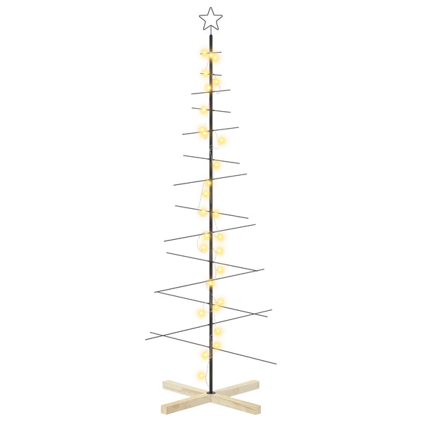 Metallinen joulukuusi jalalla KUOPIO 180 cm Lämpimän Valkoinen