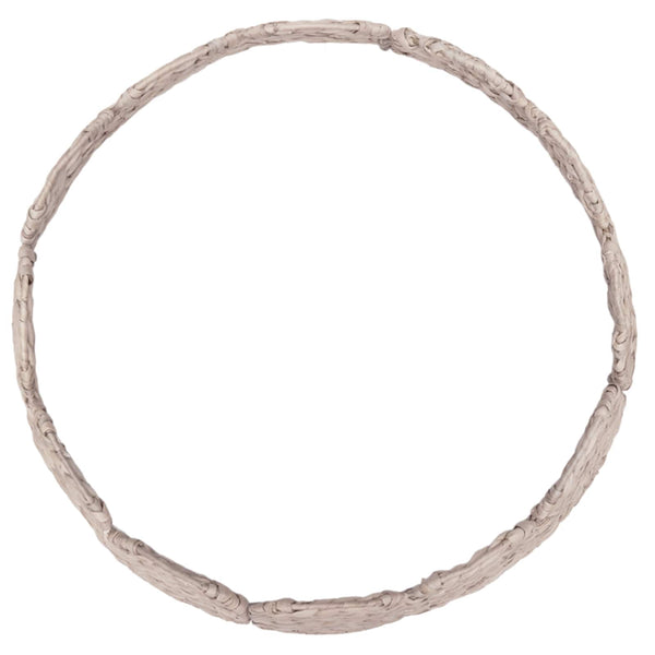Joulupuun kaula Pyöreä valkoinen Ø 75 x 25 cm Vesihyasintti
