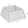 Joulupuun kaula Neliö Ruskea pesu 70 x 70 x 28 cm Vesihyasintti
