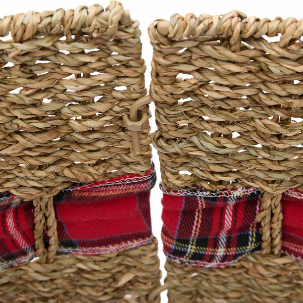 Joulupuun kaula Pyöreä Luonnollinen Ø 60 x 22 cm Merilevä
