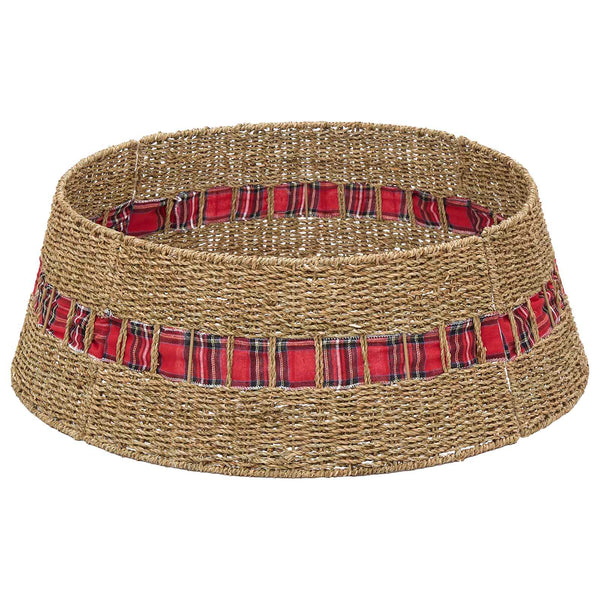 Joulupuun kaula Pyöreä Luonnollinen Ø 60 x 22 cm Merilevä