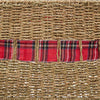 Joulupuun kaula Neliö Luonnollinen 50 x 50 x 25 cm Merilevä