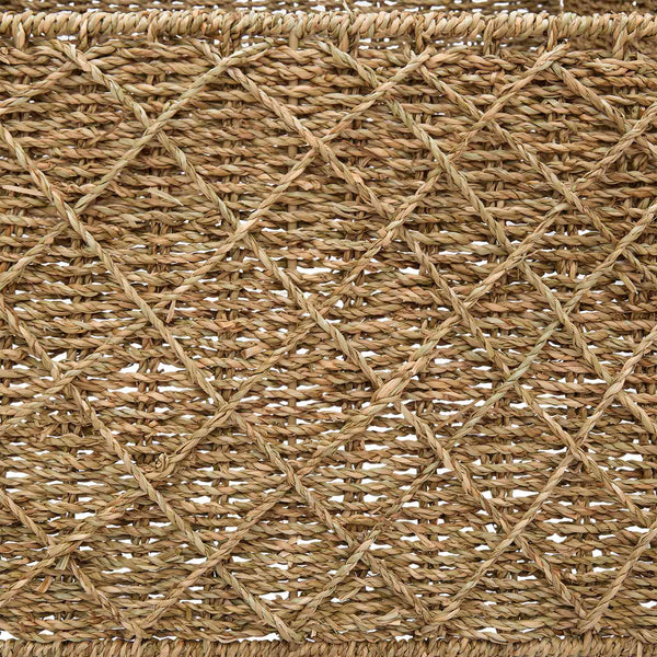 Joulupuun kaula Neliö Luonnollinen 60 x 60 x 28 cm Merilevä