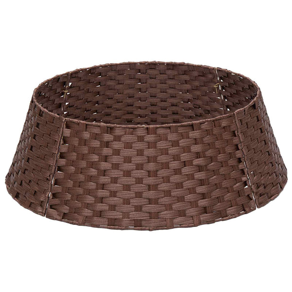 Joulupuun kaula Pyöreä Tumma ruskea Ø 60 x 22 cm polyrottinki