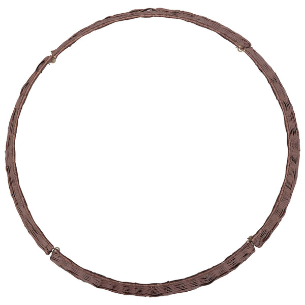 Joulupuun kaula Pyöreä Tumma ruskea Ø 60 x 22 cm polyrottinki