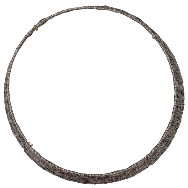 Joulupuun kaula Pyöreä Harmaa Ø 105 x 28 cm polyrottinki