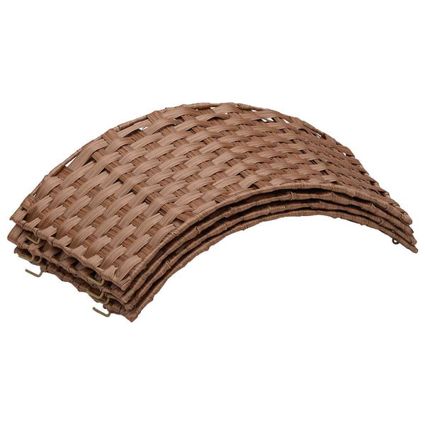 Joulupuun kaula Pyöreä Vaaleanruskea Ø 105 x 28 cm polyrottinki