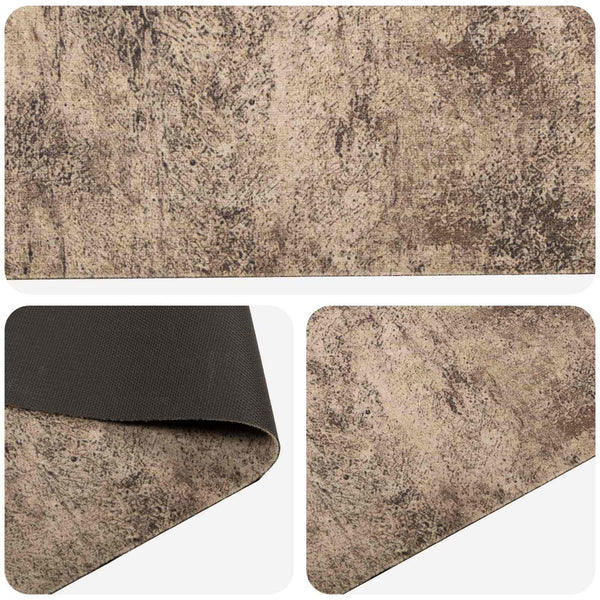 Keittiömatto Ruskea betoni 150 x 45 cm 100% polyamidi
