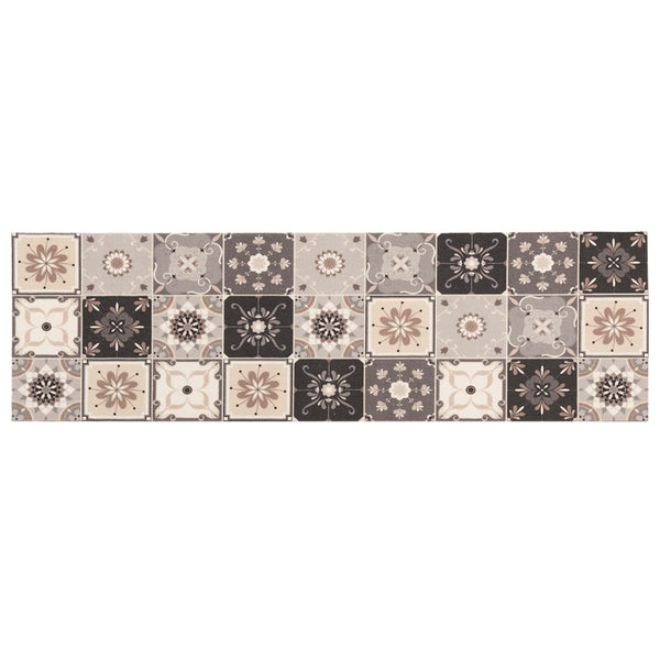 Keittiömatto Harmaa-beige mosaiikki 150 x 45 cm 100% polyamidi