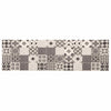 Keittiömatto harmaa mosaiikki 150 x 45 cm 100% polyamidi
