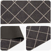 Keittiömatto Antrasiitti ruudullinen 150 x 45 cm 100% polyamidi