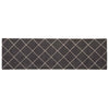 Keittiömatto Antrasiitti ruudullinen 180 x 60 cm 100% polyamidi