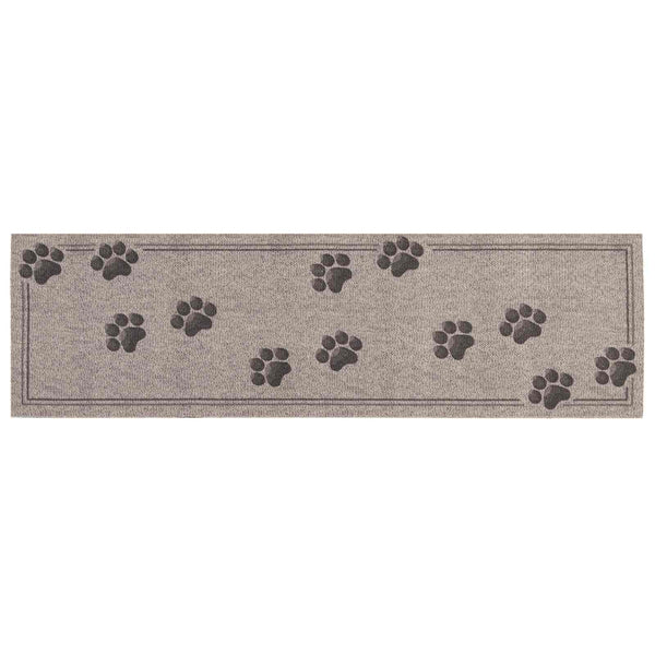 Keittiömatto Harmaat tassut 180 x 60 cm 100% polyamidi