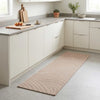Keittiömatto Taupe skandinaavinen 180 x 60 cm 100% polyamidi