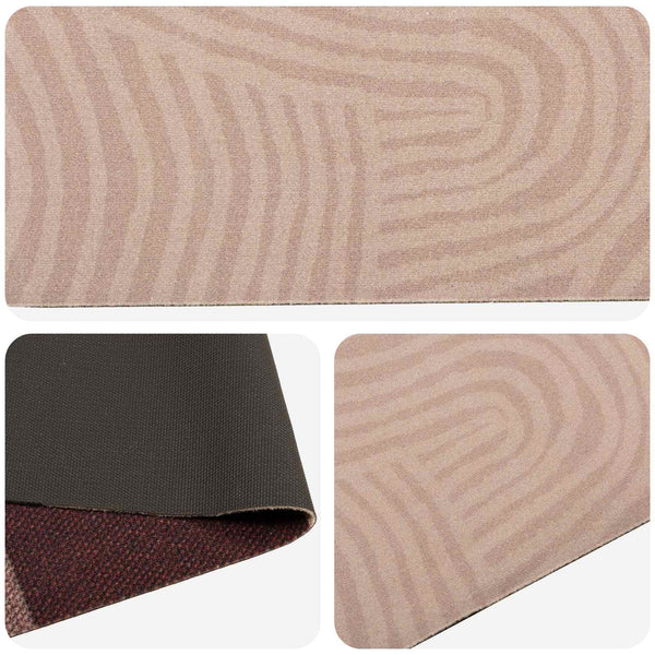 Keittiömatto Taupe skandinaavinen 180 x 60 cm 100% polyamidi
